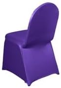 Efavormart Spandex Stretch Purple Chair Covers 50 PCS Universal Banquet Chair Covers for Party Dining with Foot Pockets Washable Wedding Chair Slip Covers for Outdoor - Image 9