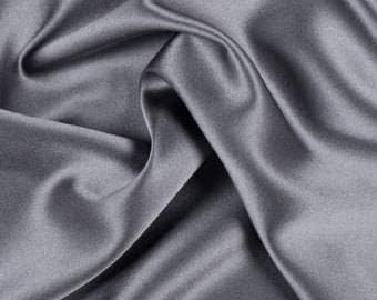 MDS Set of 50 Satin Chair Sashes Bows for Wedding Reception Event Banquets Chair Decoration, Restaurant Dinning Chair Cover Wider Sash Ribbon Tie Back Bulk Party Supplies - Silver Grey - Image 2