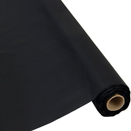 QSD Black Banquet Tablecloth Roll-300 Feet Long - NO Folds or CREASES (Super Fast Set UP) (26 Colors) Quality Supplies Direct - Image 2