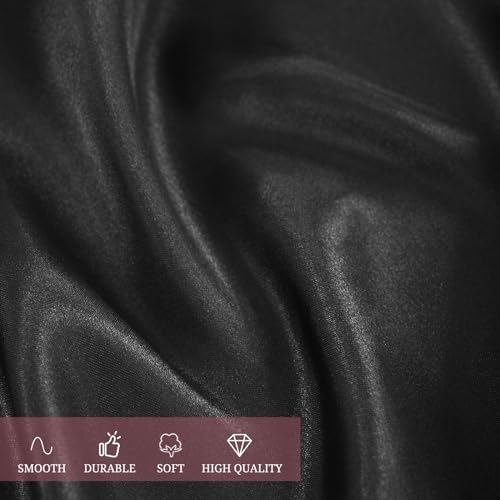 12 Pack Black Satin Tablecloth, 57 x 108 Inch - Image 7