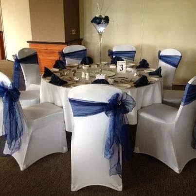 Obstal 10 PCS Satin Chair Sashes Bows for Wedding Reception- Universal Chair Cover Back Tie Supplies for Banquet, Party, Hotel Event Decorations - Image 9