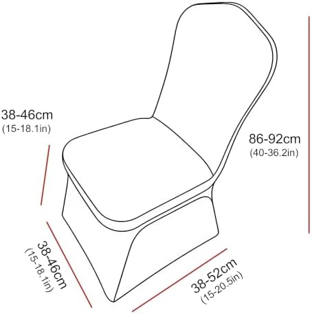 30 80 100Pieces White Wedding Chair Covers Stretch Polyester Spandex for Wedding Party Banquet Seat Covers (Lake Blue, 80PCS) - Image 6