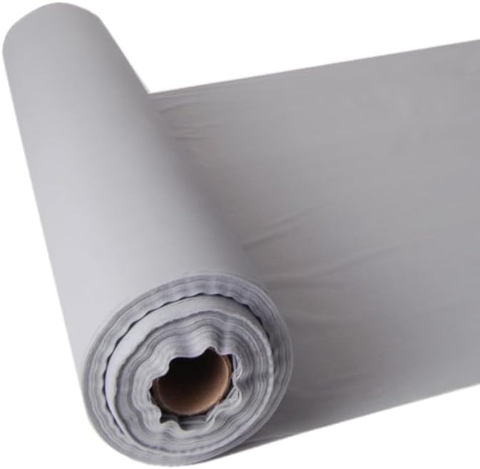 Silver Plastic Table Cover Roll - 40in X 100 feet Heavy Duty Plastic Banquet Table Cover Roll. (Silver) - Image 7