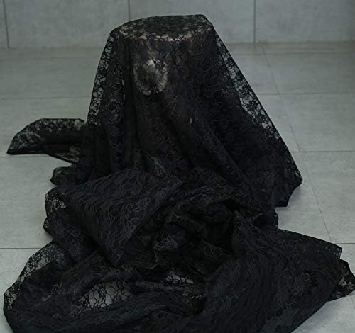 VDS Pack of 20 Floral Lace Table Runners Centerpiece Cloth Linen for Wedding Bithday Graduation Engagement Ceremony Events Party Banquets Table Decoration (12x108 inch) (Black) - Image 5