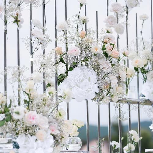 80 PCS White Hydrangea Artificial Flowers, Ivory Silk Full Flowers Heads with Stems for Wedding Centerpieces, Home, Garden, Baby Shower, Party Decoration - Image 6