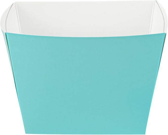 Restaurantware Square Turquoise Paper Snack Box, 200 Pack - Image 14