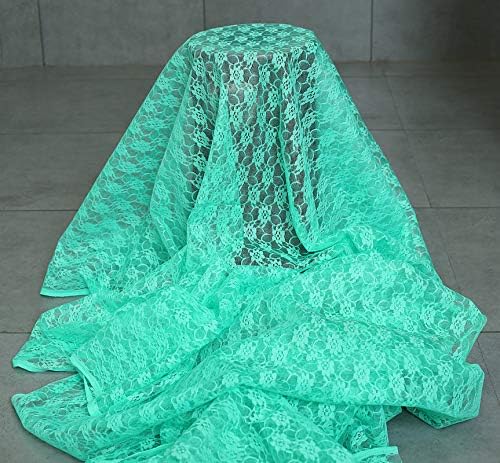 VDS Pack of 15 Floral Lace Table Runners Centerpiece Cloth Linen for Wedding Bithday Graduation Engagement Ceremony Events Party Banquets Table Decoration (12x108 inch) (Mint) - Image 5