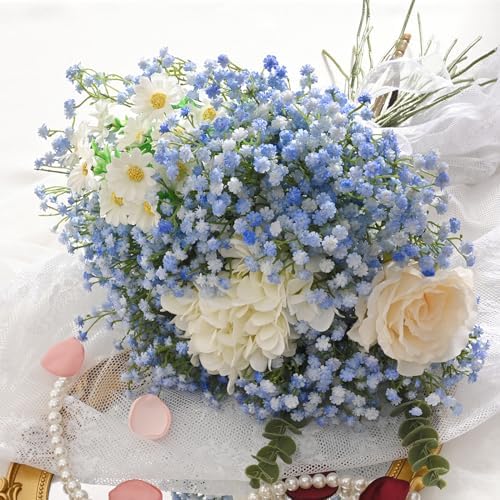 Elyum Babys Breath Artificial Flowers, 25 Pcs Baby Breath Flowers Fake Bulk - Image 6