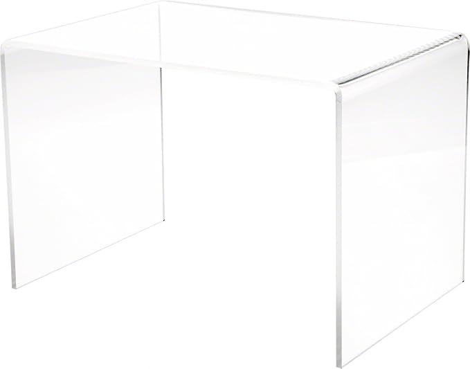 Plymor 9" H x 13.5" W x 9" D Clear Acrylic Rectangular Display Riser | 1/4" thick by Plymor