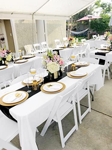 12 Pack White Tablecloths for Rectangle Table 60x102 Inch - Image 6
