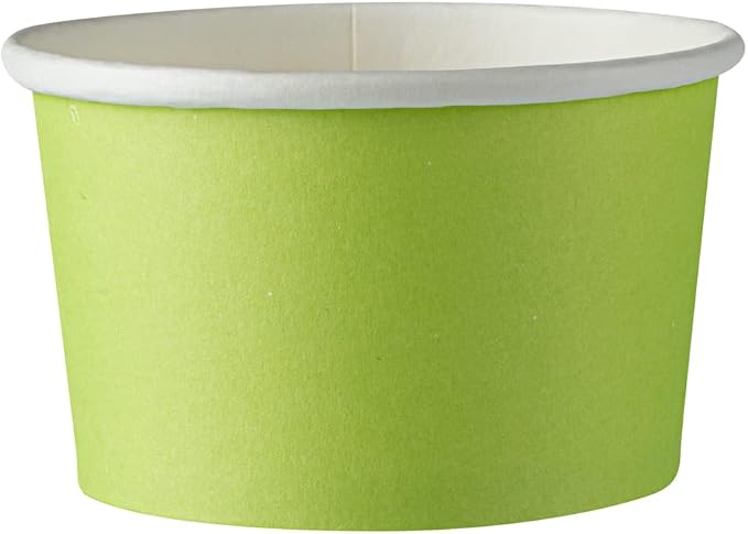 Restaurantware-Coppetta 5-Ounce Dessert Cups, 200 Disposable Ice Cream Cups - Lids Sold Separately, Sturdy, Light Green Paper Frozen Yogurt Bowls, For Hot And Cold Foods, Perfect For Gelato Or Mousse - Image 15