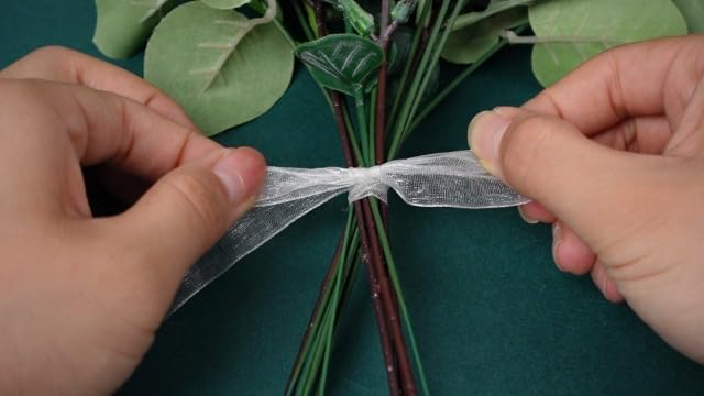 Ceenna 200 Pcs 6 Kind Mixed Eucalyptus Leaves Stem Bulk Artificial Greenery | Fake Silver Dollar Eucalyptus Bundle Faux Plants Greenery for DIY Bouquets Floral Arrangement Wedding Engagement Decor - Image 8