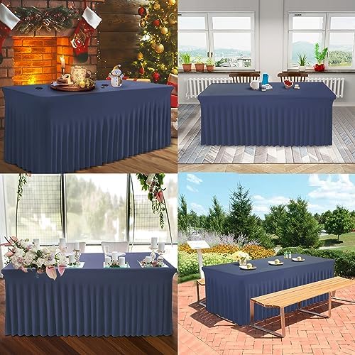 BDDC One-Piece Spandex Table Cloth Skirt for 4FT Rectangle Tables - Image 6