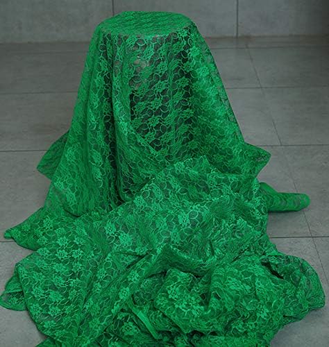 VDS Pack of 15 Floral Lace Table Runners Centerpiece Cloth Linen for Wedding Bithday Graduation Engagement Ceremony Events Party Banquets Table Decoration (12x108 inch) (Hunter Green) - Image 5