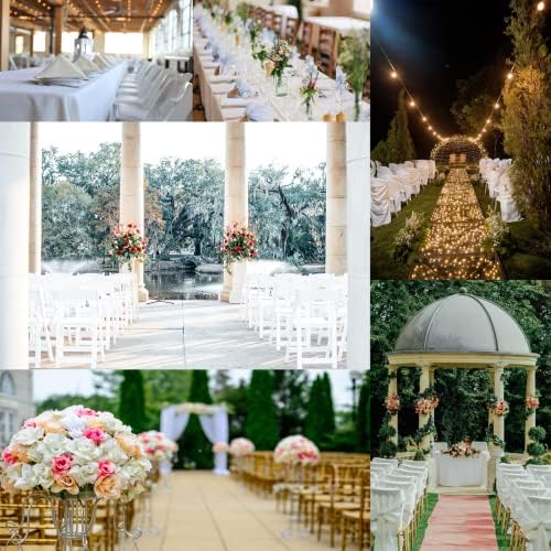 Polyester Stretch Chair Sashes Bands Organza Chair Sash Bows Spandex Bows for Party Birthday Hotel Romantic Wedding Banquets Decoration (Lavender 100 PCS) - Image 6