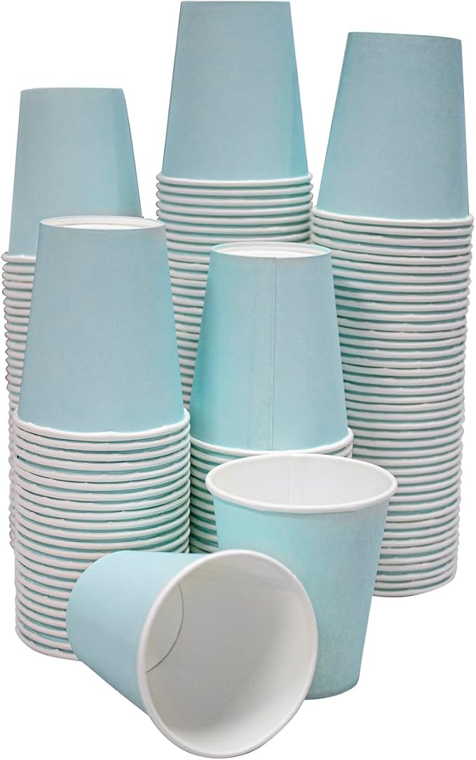 Vivid Premium Disposable 5oz Paper Cups, 1000 Count - Ideal for Party Size (Blue) - Image 3