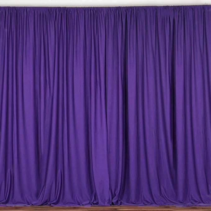 Zen Creative Designs Solid Poplin Curtain Backdrop Panel 58" Wide/Home Window Decor/Photo Studio Backdrop Panel 58" Wide (Purple, 84" Tall) - Image 2