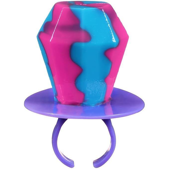 Ring Pop Candy, Easter Lollipops, 50 Ct Party Favors in Assorted Fruity Flavors - Full Size, Fun Hard Candy For Birthday Parties, Party Favors, Easter Basket Stuffers, Egg Fillers, Gifts for Kids