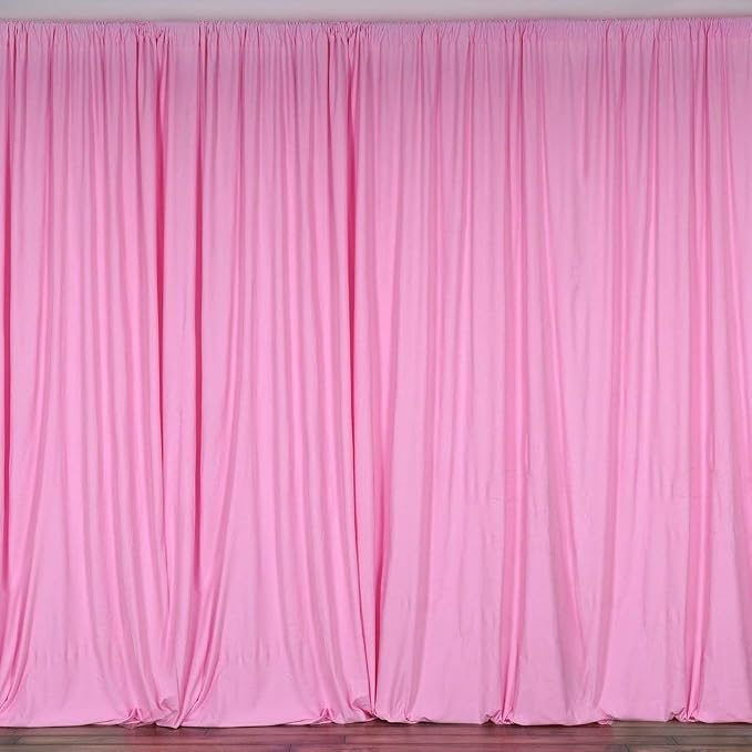 Zen Creative Designs Solid Poplin Curtain Backdrop Panel 58" Wide/Home Window Decor/Photo Studio Backdrop Panel 58" Wide (Pink, 72" Tall) - Image 2