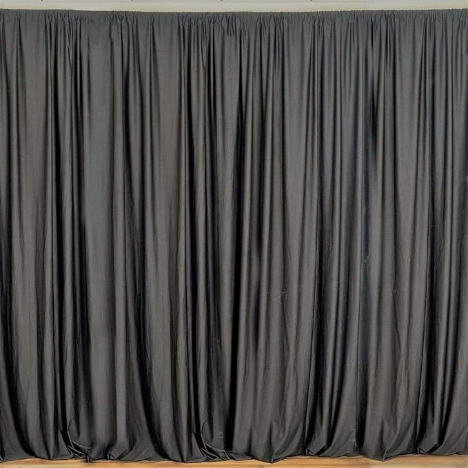 Zen Creative Designs Solid Poplin Curtain Backdrop Panel 58" Wide/Home Window Decor/Photo Studio Backdrop Panel 58" Wide (Charcoal Gray, 48" Tall) - Image 2