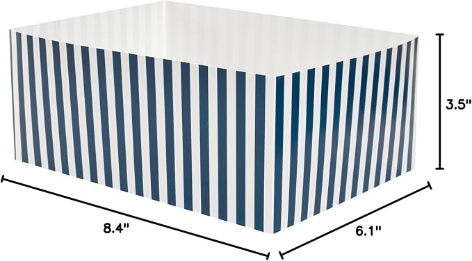 Restaurantware Bio Tek 8.4 x 6.1 x 3.5 Inch Burger Trays 100 Disposable Paper Food Trays - Sustainable Sturdy Blue And White Paper Movie Snack Trays For Meals Snacks And Baked Goods - Image 9