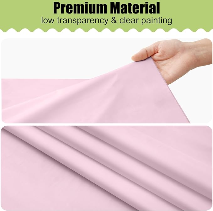 Smiry Disposable Table Cloth - 6 Pack, 54 x 108 Inch Waterproof Rectangle Tablecloths for Easter Party, Valentines & Mothers Day Decorations, Decorative Plastic Table Cover, Leakproof & Sturdy, Pink - Image 9