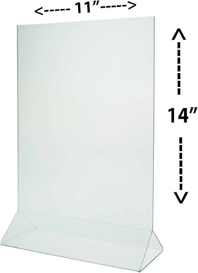 Marketing Holders 12 Pack Acrylic Sign Holder 11" x 14" Top Load Clear Double Sided Countertop Literature Display for Policies and Notices in Lobbies Retail Stores Hotels and Doctors Offices - Image 6
