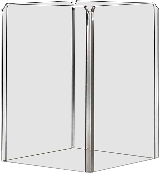 2 Pack Counter Sign Holder 5 x 7 Inch Clear Acrylic Stand Menu Advertisement Frame 4 Sided Table Tent Ad Display Restaurants Hotels Deli Multi Panel Sign Holder by Marketing Holders - Image 5