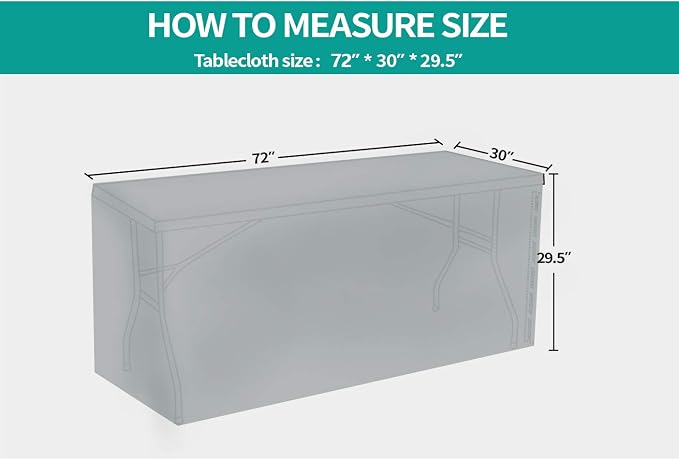Surmente 10 Pack White Fitted Tablecloths for 6 Foot Rectangle Tables | Fitted Table Cover Protector, Wrinkle Free, Washable Polyester Fabric, 6ft Table Cloth For Trade Show, Display, Wedding - Image 8