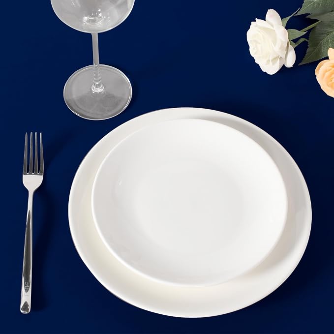 sancua Round Tablecloth 108 Inch Fit 42-96 Inch Tables, 6 Pack Navy Blue | Circle Polyester Fabric Table cloth for Wedding Party Reception Banquet Birthday, Washable Formal Covers - Image 9