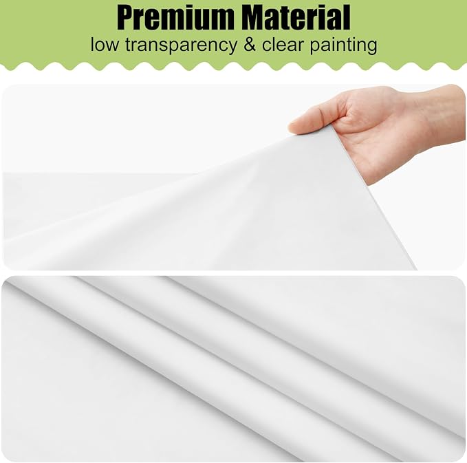 Smiry Disposable Table Cloth - 6 Pack, 54 x 108 Inch Waterproof Rectangle Tablecloths for Parties, Decorative Plastic Table Cover, Leakproof & Sturdy, White - Image 8