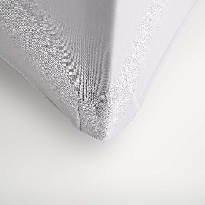 Tableclothsfactory 10PCS Silver Spandex Stretch Banquet Chair Cover with Metallic Glitte Dinning Event Slipcover for Wedding Party Catering - Image 7