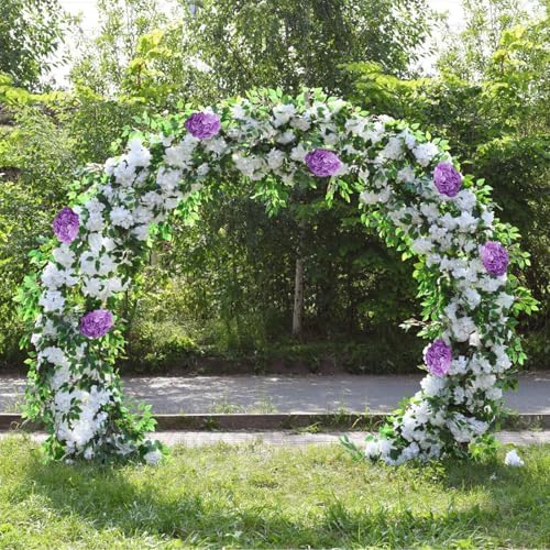 AVIVIHO 65pcs Lavender Fake Flowers Hydrangea Artificial Flowers Bluk (Not Squished, No Steaming Need) Hydrangeas Silk Flowers with Stems for Home Weddings,Table Centerpieces,Party Arch Decorations - Image 6