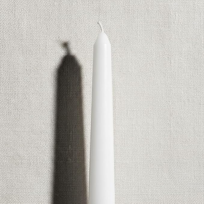 4 Pack White Taper Candles丨Taper Candles 10 Inch Dripless丨Unscented & Smokeless Candlesticks Bulk丨7-8 Hours Long Burning Tall Candles丨Ideal for Christmas Weddings Parties Dinner