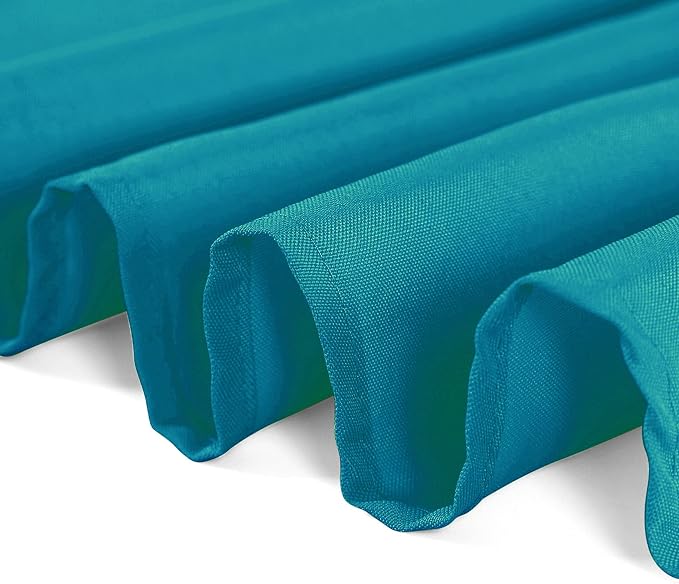 Cupuamon 60 inch Round Tablecloth Washable Polyester Table Cloth Decorative Table Cover for Wedding Party Dining Banquet(60 inch,Caribbean Blue) - Image 7