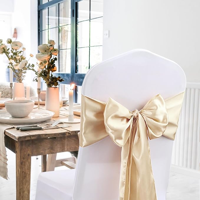 20 Pack Satin Table Runner 12 X 108 Inch Silk Table Runner for Party,Wedding, Birthday, Banquets,Decoration(Champagne) - Image 6