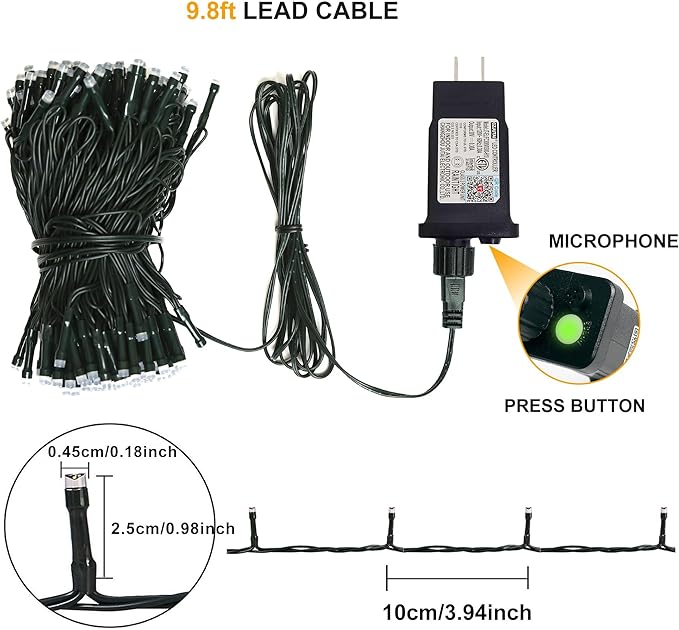 PMS Smart WiFi LED Christmas Lights, APP-Controlled RGB Fairy String Lights, Ideal for Xmas Tree, Garden, Home, Party, Halloween Festival Deco (99ft-300LED)