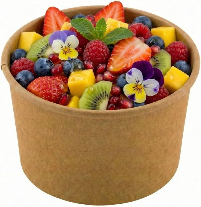 Restaurantware Kraft 200 Count To Go Cup Disposable 3 x 3 x 1.8 Inches Paper Mini Cup Grease-Resistant Cup Recyclable Durable Design - Image 6