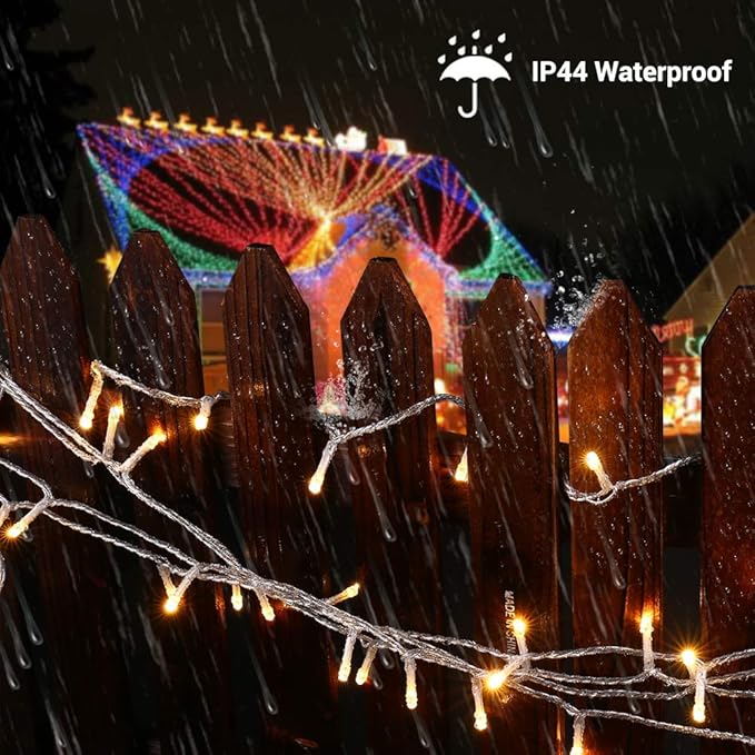 BrizLabs Multicolor & Cool White Color Changing Smart Christmas Lights, 180ft 500 LED Christmas Tree Lights with App & Voice Control, Dimmable Xmas Lights Clear Wire for Indoor Outdoor Xmas Tree Decor