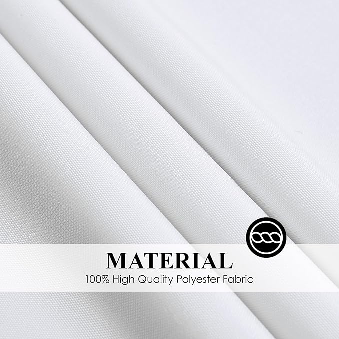 6 Pack White Round Tablecloths 90 Inch for Dining Tables | Washable Decorative Linen Polyester Table Cover for Banquets Buffets Parties and Weddings - Image 6