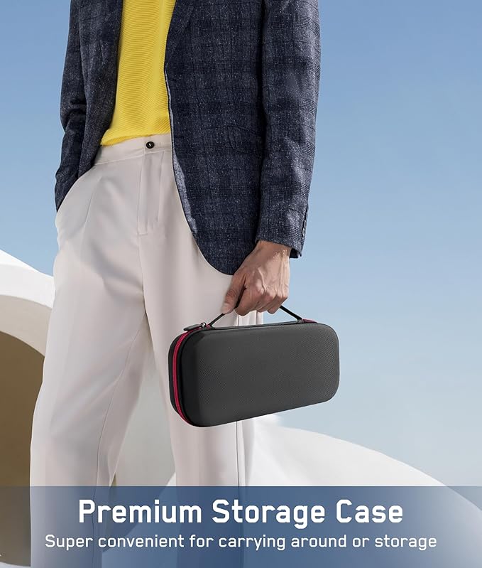 Rechargeable Wireless Microphone, Two Metal UHF Microphones with 1/4" Receiver, Plug-and-Play for Karaoke Singsing, Lecture, Stage Performance, PA System (Blue - One Mic)