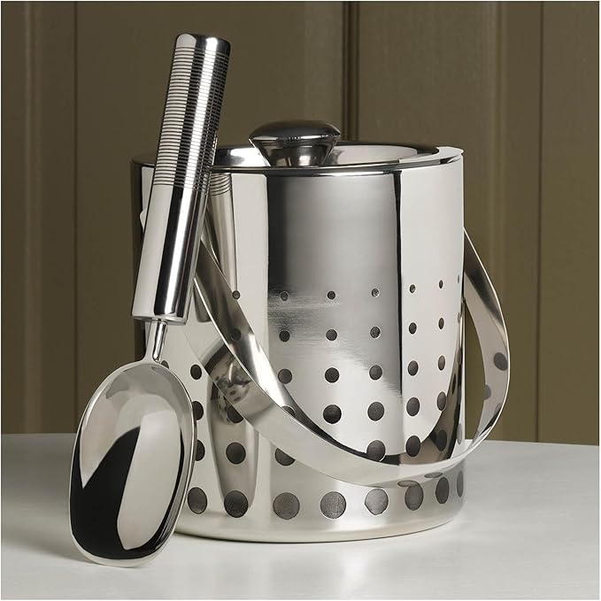 Mikasa Cheers Stainless Steel Ice Bucket and Scoop