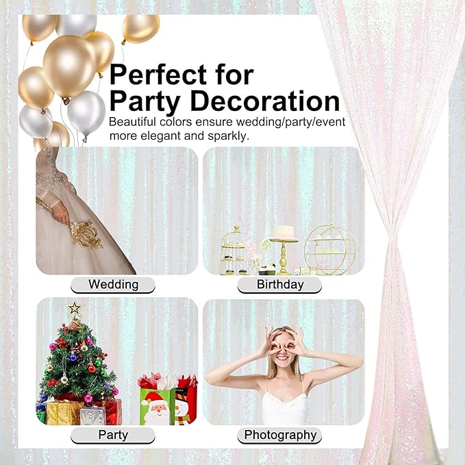 Iridescent Sequin Backdrop 8FTx8FT 1 Panel - Image 6
