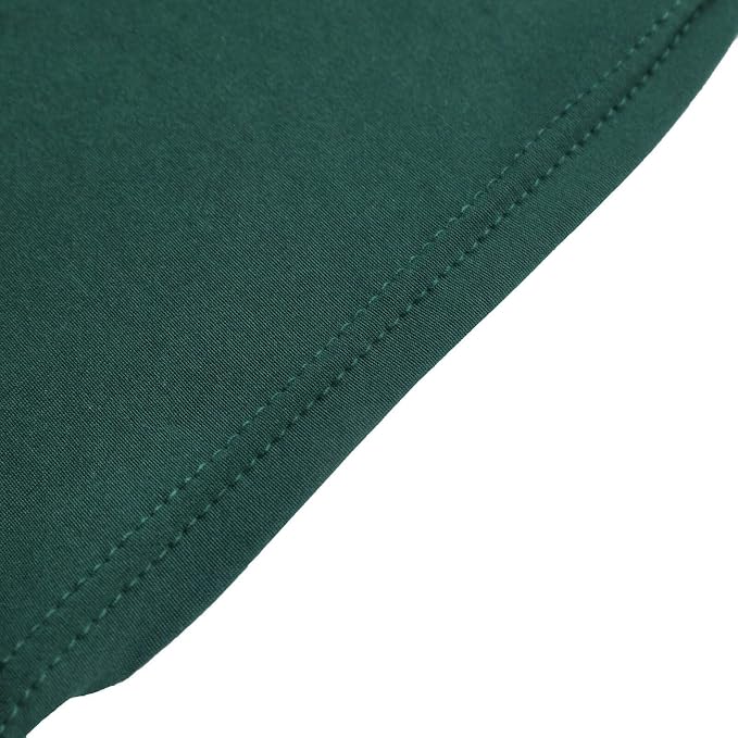 Efavormart 100 PCS Hunter Green Stretchy Spandex Fitted Banquet Chair Covers for Party Dining Chairs Wedding Banquet Outdoor Event Catering Slip Covers - Image 9