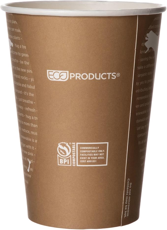 ECO PRODUCTS Compostable 32oz Lined Paper Food Bowls, Pack of 25, Renewable Disposable Round Containers, Plant-Based PLA Lined, World Art, Lids Available, ASTM Compliant, BPI-Certified - Image 4
