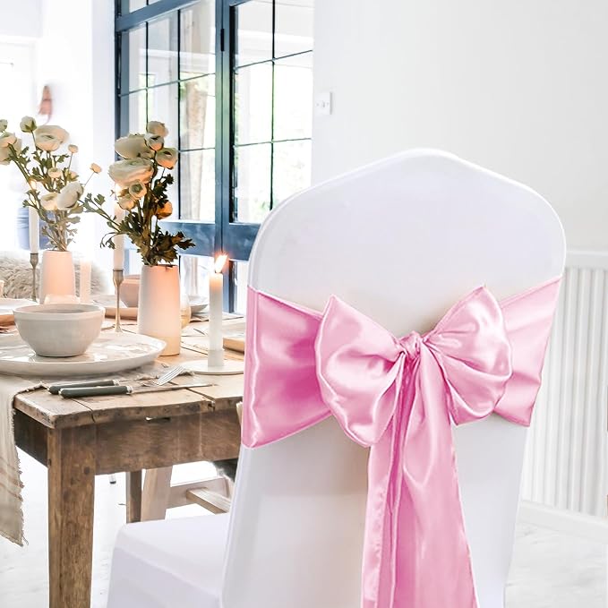 20 Pack Satin Table Runner 12 X 108 Inch Silk Table Runner for Party,Wedding, Birthday, Banquets,Decoration(Pink) - Image 6