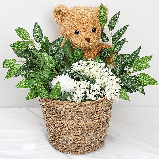96 PCS Artificial Italian Ruscus Greenery Stems, Silk | for DIY Wedding Arrangements Garland Arch Bouquet Table Centerpieces Fireplace Hearth Decorations - Image 7