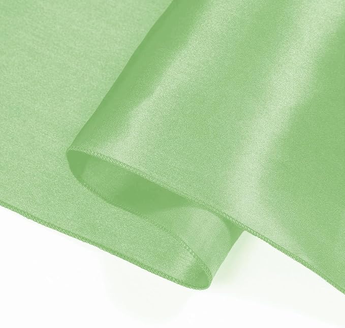 SI Pack of 20 Wedding 12 x 108 inch Satin Table Runner for Wedding, Decorations for Graduations, Engagements, Birthday Parties, Banquets, Runners fit Rectangle, Round Table - Mint - Image 8