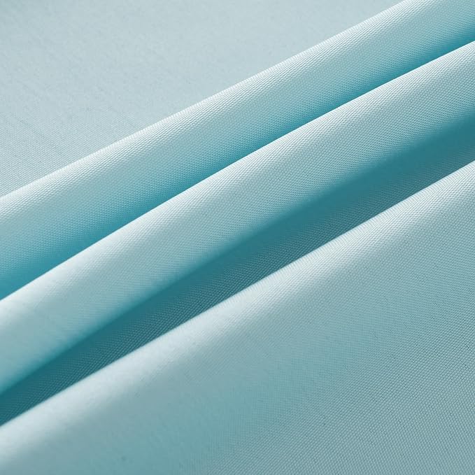 2-Pack 60x60 inch Dusty Blue Table Cloths, Solid Stain and Wrinkle Resistant Tablecloth, Premium Plain Weave Polyester Fabric Rectangle Table Linen Covers for Hotel, Banquet - Image 9