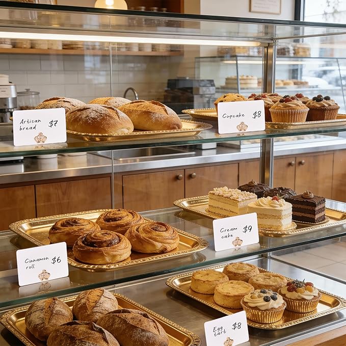 UNIQOOO 24Pcs Decorative Crown Place Card Holders Bulk, Queen Crown Name Card Stands Set, for Wedding Decor Princess Party, Table Setting, Business Card, Name Tag, Party Food Labels